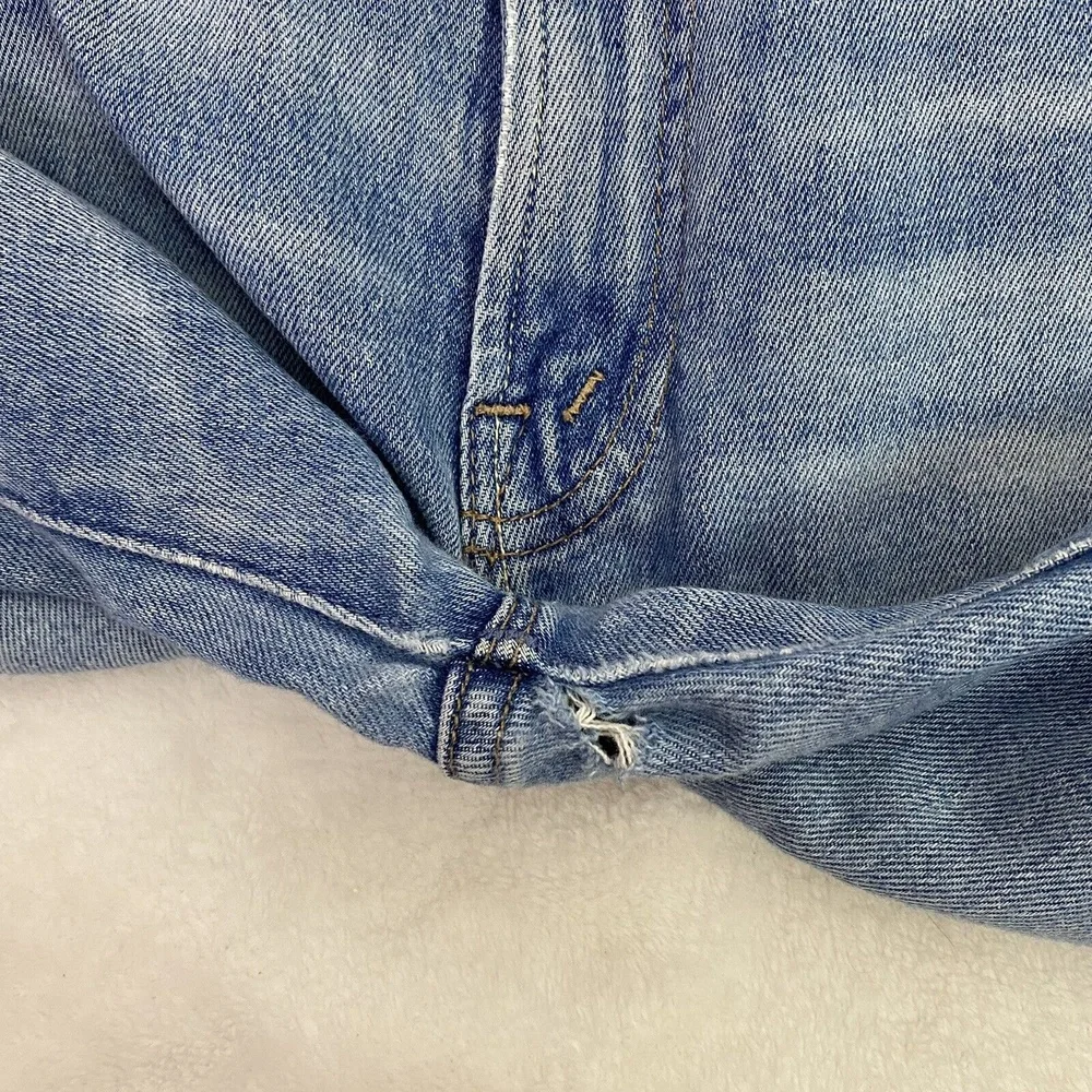 MOTHER The Stunner Zip Ankle Step Fray Exposed Secret Sister Jeans 27 Raw Hem - Picture 12 of 13